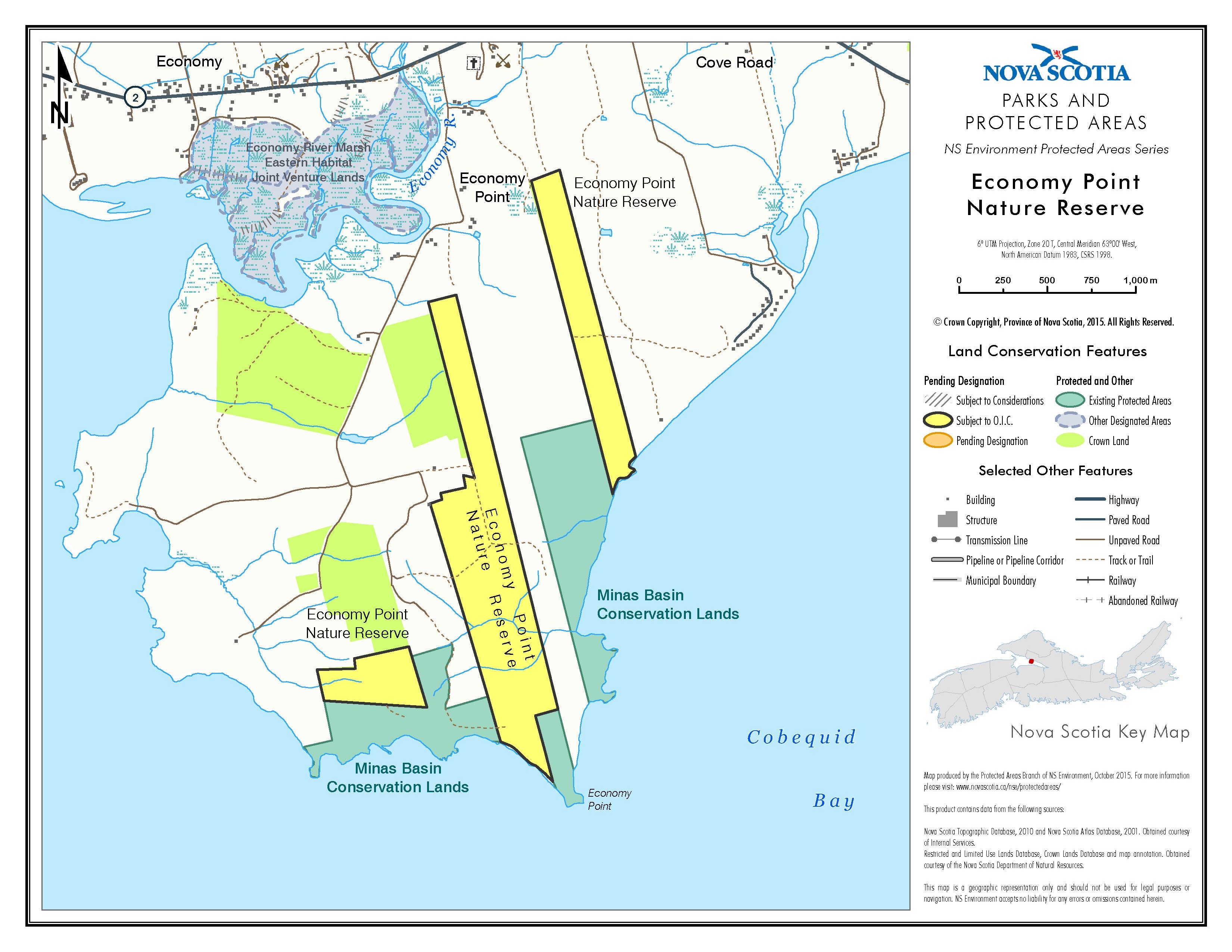 Approximate boundaries of Economy Point Nature Reserve